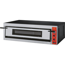 GGF pizza oven with one chamber for 6 pizzas (360 mm each), solid fireclay, 9 kW, 1370 x 850 x 420 mm (W x D x H) product photo