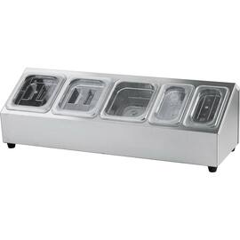 Stand for Gastronorm containers - 3 x GN 1/6 (150 mm) and 2 x GN 1/9 (150 mm) product photo