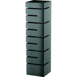 Buffet stand, high, angled inserts, 150x150x570 mm (WxDxH), black product photo