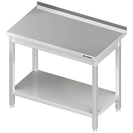 Work table with base, 400x700x850 mm, with upstand, welded product photo