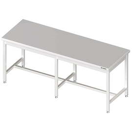 Central work table with central strut, 2000x800x850 mm, without upstand, welded product photo