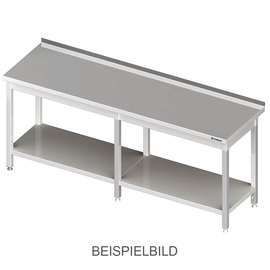 Work table with base, 2000x700x850 mm, without upstand, welded product photo