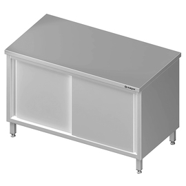Pass-through cabinet with sliding doors, 800x600x850 mm, without upstand, welded product photo