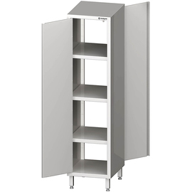 Pass-through tall cabinet with hinged door, 400x700x2000 mm, welded product photo