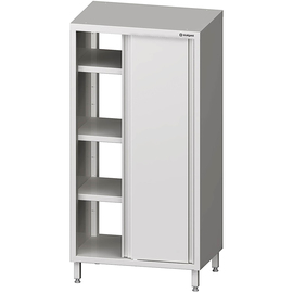 Pass-through tall cabinet with sliding doors, 800x600x1800 mm, welded product photo