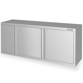 Wall cabinet with hinged doors 1600x400x600 mm, welded product photo