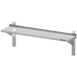 Wall shelf with brackets and wall rails, 600x400x400 mm, height adjustable, welded product photo