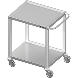 Transport trolley with two shelves, 800x500x850 mm, welded product photo