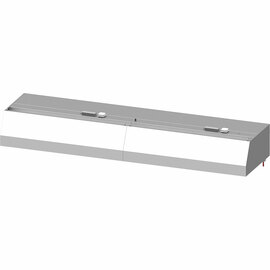 Wall hood "Basic Line", trapezoidal shape 3300 mm x 800 mm with flame protection filter type B product photo