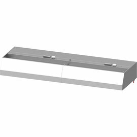 Wall hood "Basic Line", trapezoidal shape 3700 mm x 1000 mm with flame protection filter type B product photo