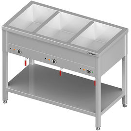 Bain-Marie freestanding unit with separate basins, for 2x GN1/760x600x850 mm product photo