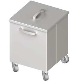 Mobile waste bin, 350x350x500 mm, welded product photo
