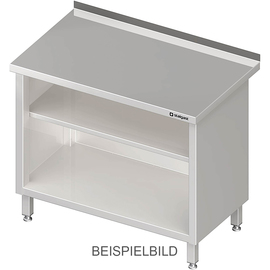 Open work cabinet, with base and intermediate shelf, 400x600x850 mm, without upstand, welded product photo