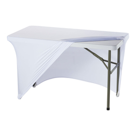 Stretch cover for buffet tables of approx. 1220x610x740 mm (WxDxH mm, white product photo  S