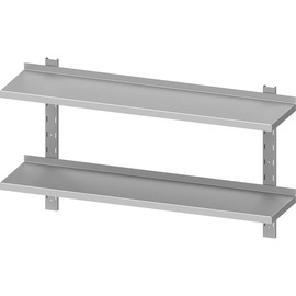 double wall rack ECO WB 62 | 1000 x 300 mm with brackets | wall rails | height-adjustable | self-assembly product photo