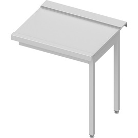 ECO drain table on two legs 800x670x870 mm, right-hand side, with upstand, self-assembly product photo