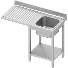 kitchen sink table ECO ST 64 drainboard on the left | 1 basin | 1200 mm x 700 mm H 900 mm | self-assembly product photo
