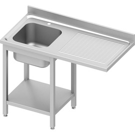 kitchen sink table ECO ST 64 drainboard on the right | 1 basin | 1200 mm x 700 mm H 900 mm | self-assembly product photo