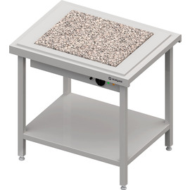 Hot serving with a granite warming plate 2x GN1/1, 920x750x880, stainless steel cover product photo