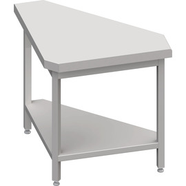 Neutral output 90° outside corner module 785x785x880 mm, stainless steel worktop product photo