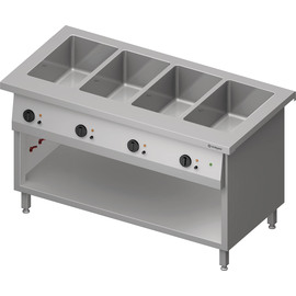 Bain-Marie station "Free Flow" 4x GN1/1 basins, 1465x750x880 mm stainless steel cover product photo