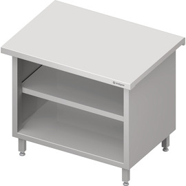 Neutral dispenser "Free Flow" with open base cabinet 1100x750x880 mm, stainless steel cover plate product photo