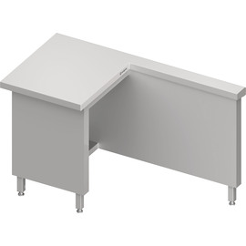 Cash register station "Free Flow" working area left 1400x750x880 mm, stainless steel cover plate product photo