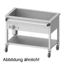 Bain-Marie trolley "PRO" with one basin for 2x GN1/1, 760x660x850 mm (WxDxH), with handle on the long side product photo