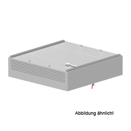 Induction ceiling hood with compensation "Basic Line", box shape 1200 mm x 2000 mm with flame protection filter type B product photo