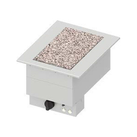 Granite hotplate "Drop-In" 1xGN 1/1 505x620x390 mm, stainless steel cover product photo