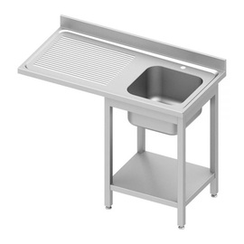 kitchen sink table ECO ST 64 drainboard on the left | 1 basin | 1200 mm x 700 mm H 900 mm | self-assembly product photo
