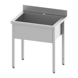 pot sink ECO TS 60 without draining board | 800 mm x 600 mm H 850 mm | self-assembly product photo