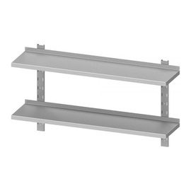 double wall rack ECO WB 62 | 1000 x 300 mm with brackets | wall rails | height-adjustable | self-assembly product photo