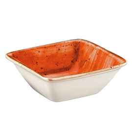 bowl AURA TERRACOTTA Moove rectangular porcelain 85 mm x 80 mm H 30 mm product photo