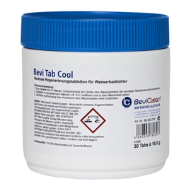 water bath cooler regenerant Bevi Tab Cool tabs product photo