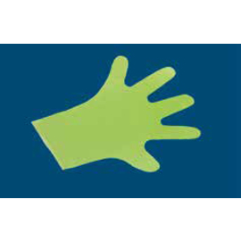 Disposable Gloves extra long green food-safe | disposable | 100 pieces product photo