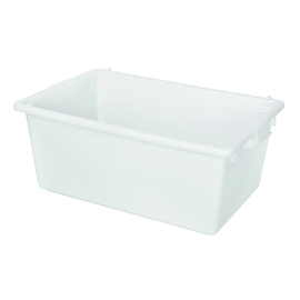 transport stacking box PE white 80 ltr | 760 mm x 500 mm H 310 mm product photo