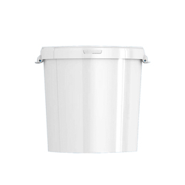 salt barrel with lid PE white 30 ltr product photo