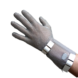 piercing protective glove PROTEC 49+8 XXS brown with cuff • cut-resistant product photo