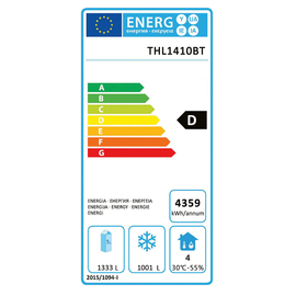 freezer THL1410BT stainless steel GN 2/1 | convection cooling product photo  L