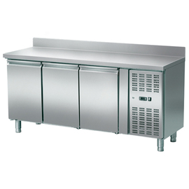 refrigerated table Serie 700 307 ltr | 3 solid doors | upstand product photo