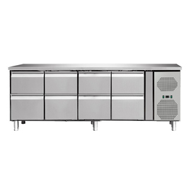 refrigerated table with 8 drawers | Serie 700 product photo