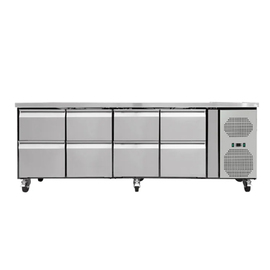 refrigerated table wheeled with 8 drawers | Serie 700 product photo