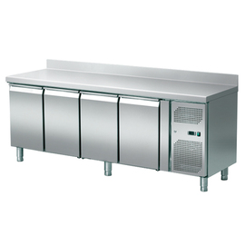 refrigerated table Serie 700 413 ltr | 4 solid doors | upstand product photo