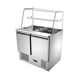 saladette | 176 ltr | static cooling | straight glass top product photo