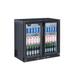 bottle cooler black | 228 ltr | wing doors product photo