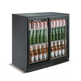 bottle cooler black | 228 ltr | sliding doors product photo