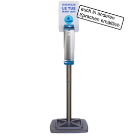 disinfectant dispenser SD1A-GOM floor model arm lever 400 mm x 400 mm H 1710 mm product photo