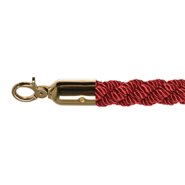 barrier cord LUXUS red | colour of fittings brass coloured L 1.57 m product photo