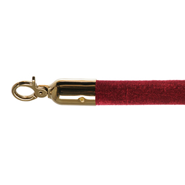 barrier cord burgundy red velvet look | colour of fittings brass coloured L 1.57 m product photo
